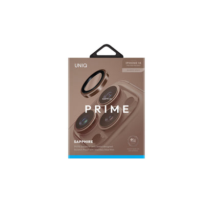 Uniq Apple iPhone 16 Pro Max Optix Çelik Çerçeveli Sapphire Kamera Lens Koruyucu