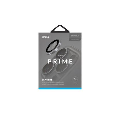 Uniq Apple iPhone 16 Pro Max Optix Çelik Çerçeveli Sapphire Kamera Lens Koruyucu