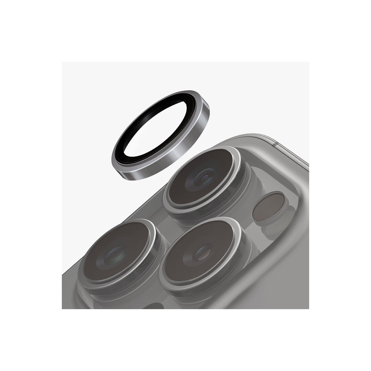Uniq Apple iPhone 16 Pro Max Optix Çelik Çerçeveli Sapphire Kamera Lens Koruyucu