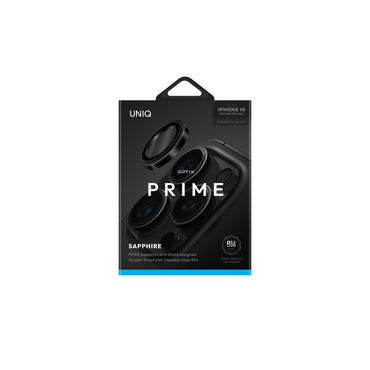 Uniq Apple iPhone 16 Pro Max Optix Çelik Çerçeveli Sapphire Kamera Lens Koruyucu