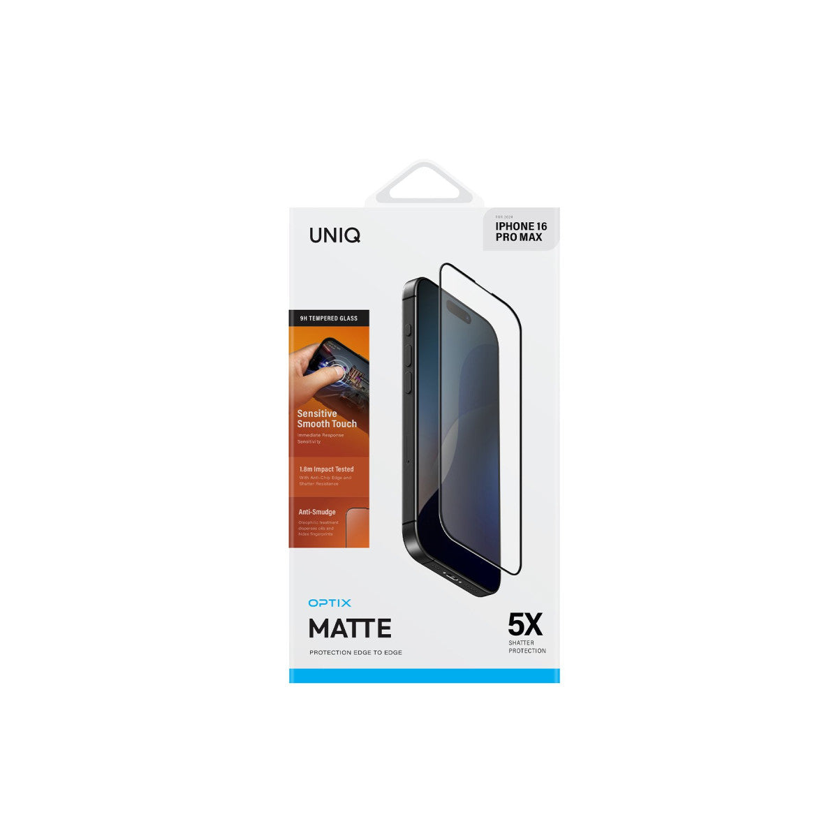 Uniq Apple iPhone 16 Pro Max Optix Mat Ekran Koruyucu