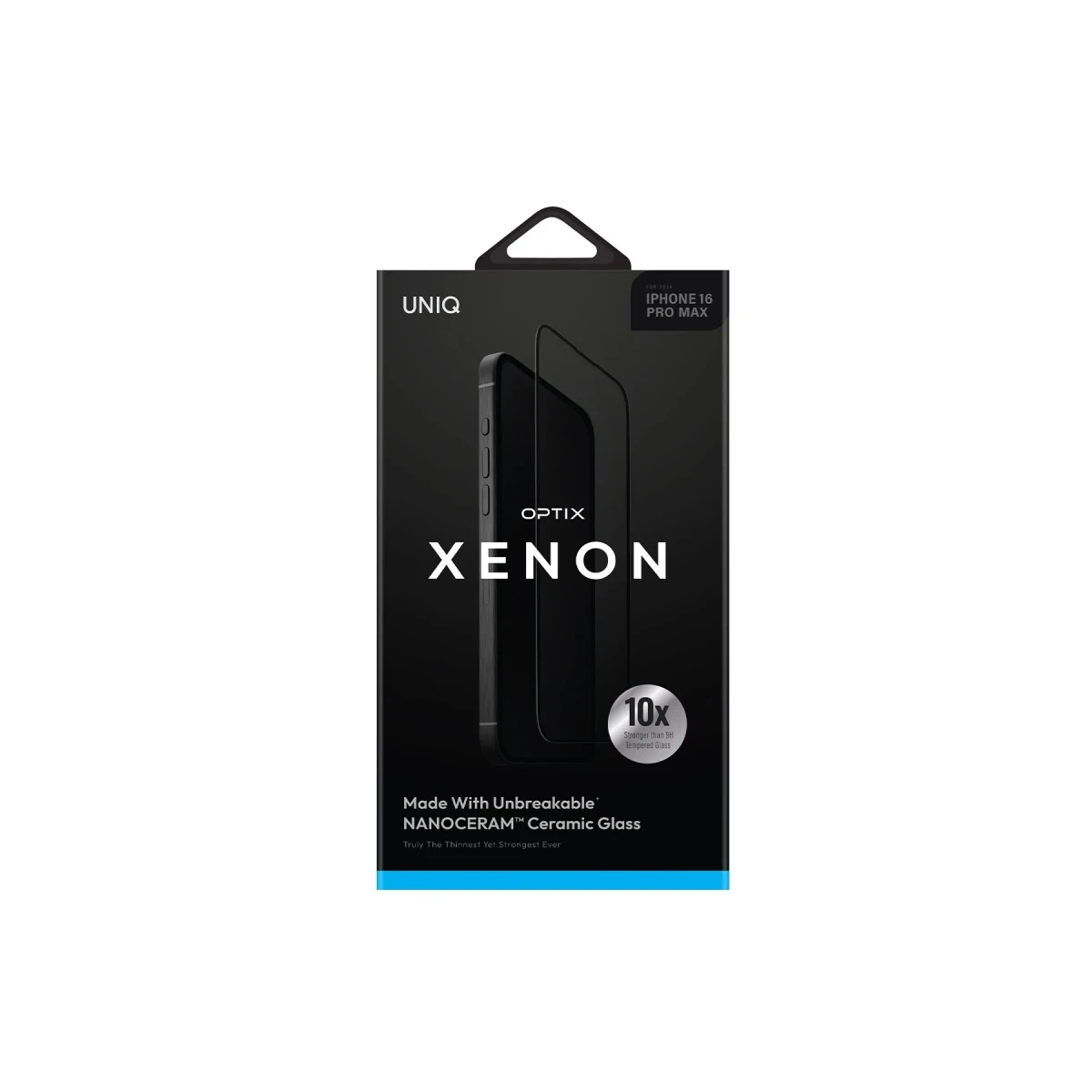Uniq Apple iPhone 16 Pro Max Optix Xenon Nanocream Cam Ekran Koruyucu - Siyah