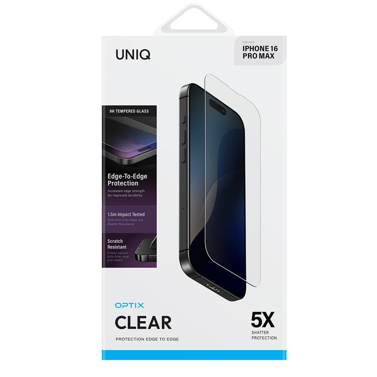 Uniq Apple iPhone 16 Pro Optix Clear Cam Ekran Koruyucu - Şeffaf