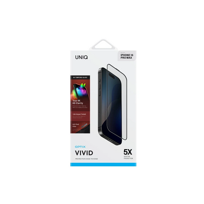 Uniq Apple iPhone 16 Pro Optix Vivid Cam Ekran Koruyucu - Siyah