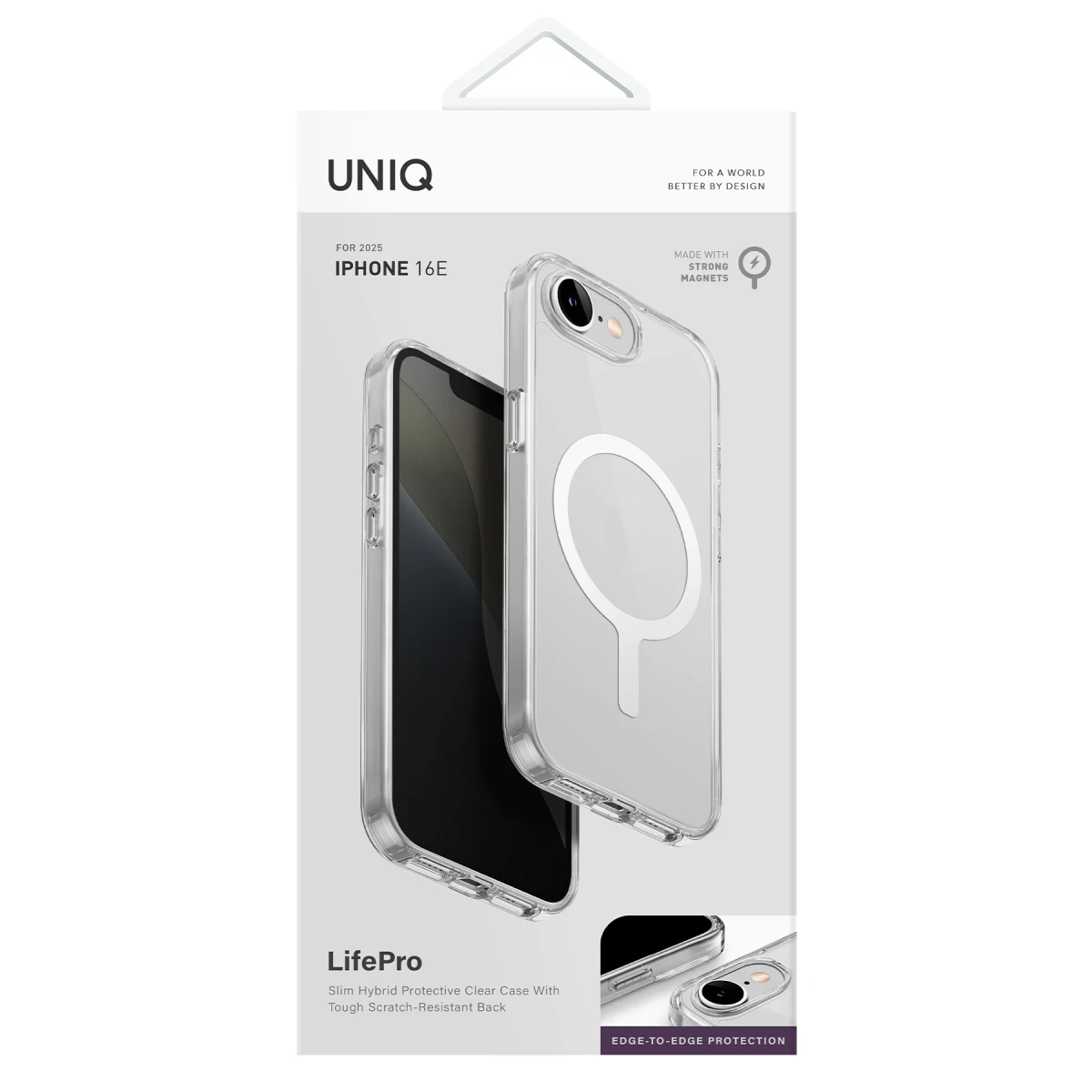 Uniq Apple iPhone 16E LifePro Xtreme Magsafe Kapak - Şeffaf