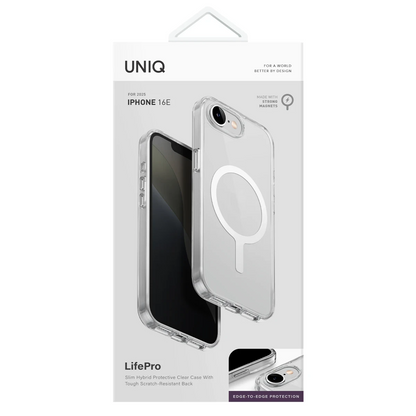 Uniq Apple iPhone 16E LifePro Xtreme Magsafe Kapak - Şeffaf