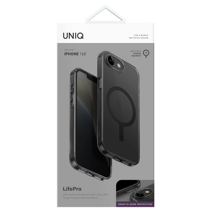 Uniq Apple iPhone 16E LifePro Xtreme Magsafe Kapak - Siyah
