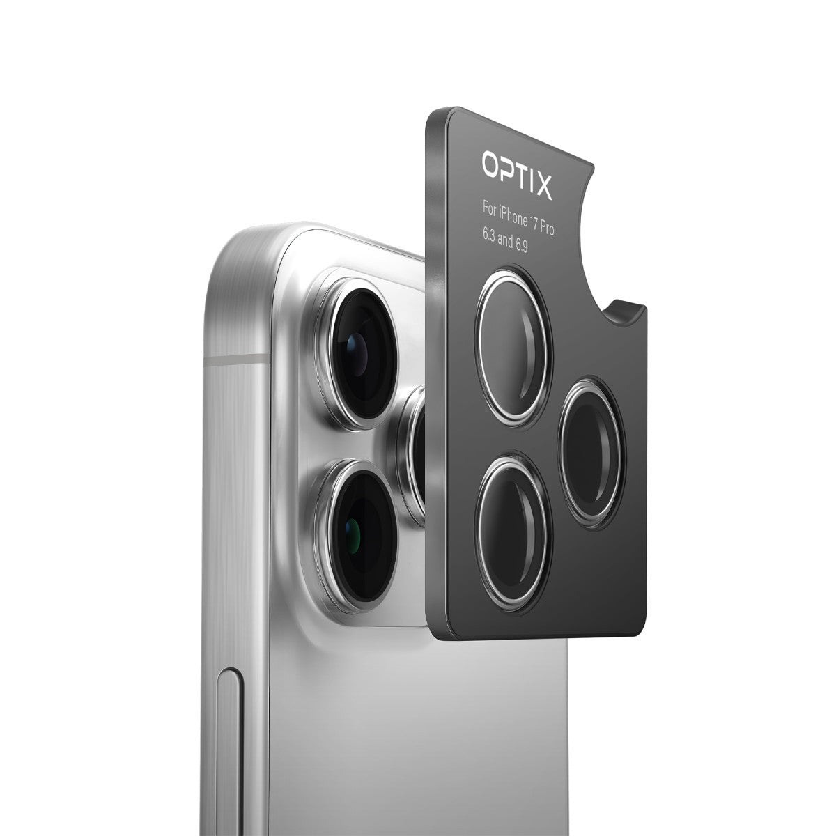 Uniq Apple iPhone 17 Pro Max Optix Çelik Çerçeveli Sapphire Kamera Lens Koruyucu