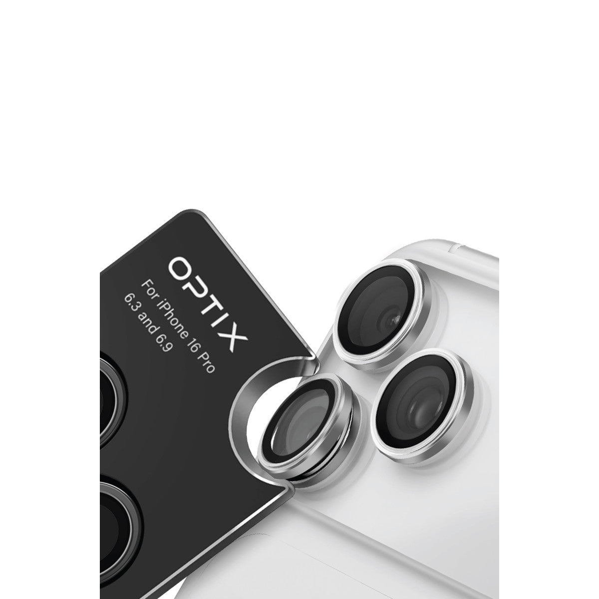 Uniq Apple iPhone 17 Pro Max Optix Çelik Çerçeveli Sapphire Kamera Lens Koruyucu
