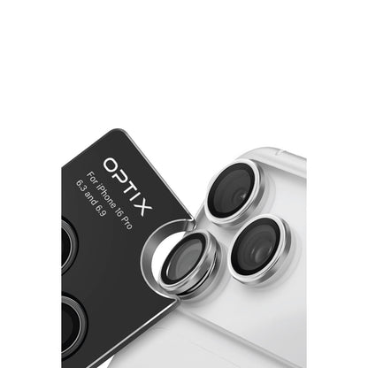 Uniq Apple iPhone 17 Pro Max Optix Çelik Çerçeveli Sapphire Kamera Lens Koruyucu