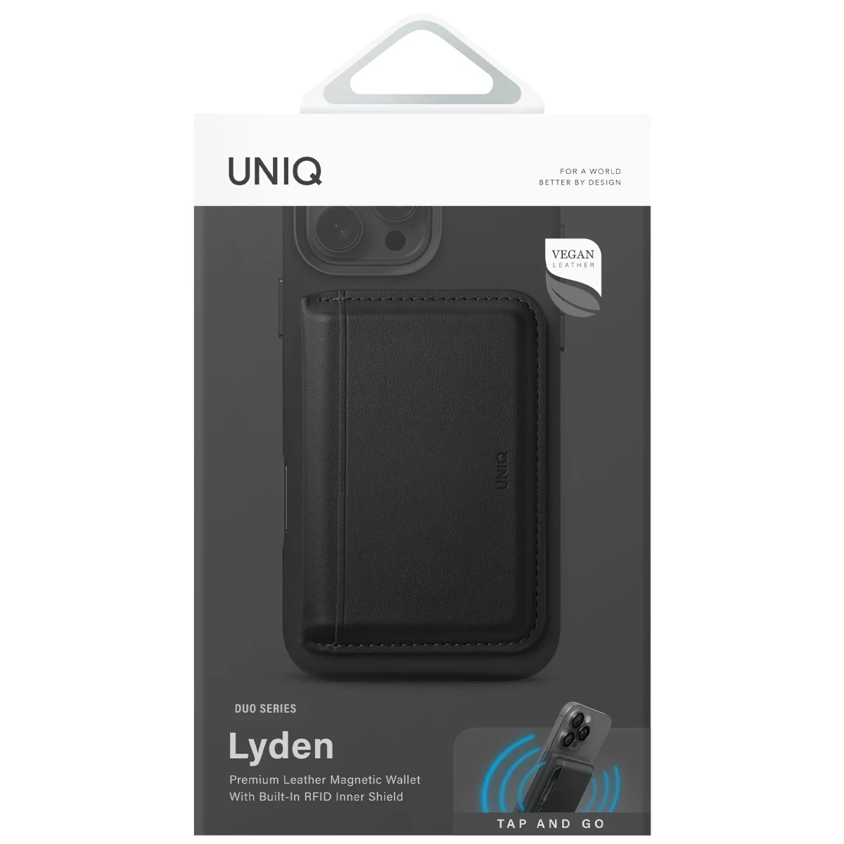 Uniq Lyden DS RFID-Block Manyetik Cüzdan - Yeşil-Bej