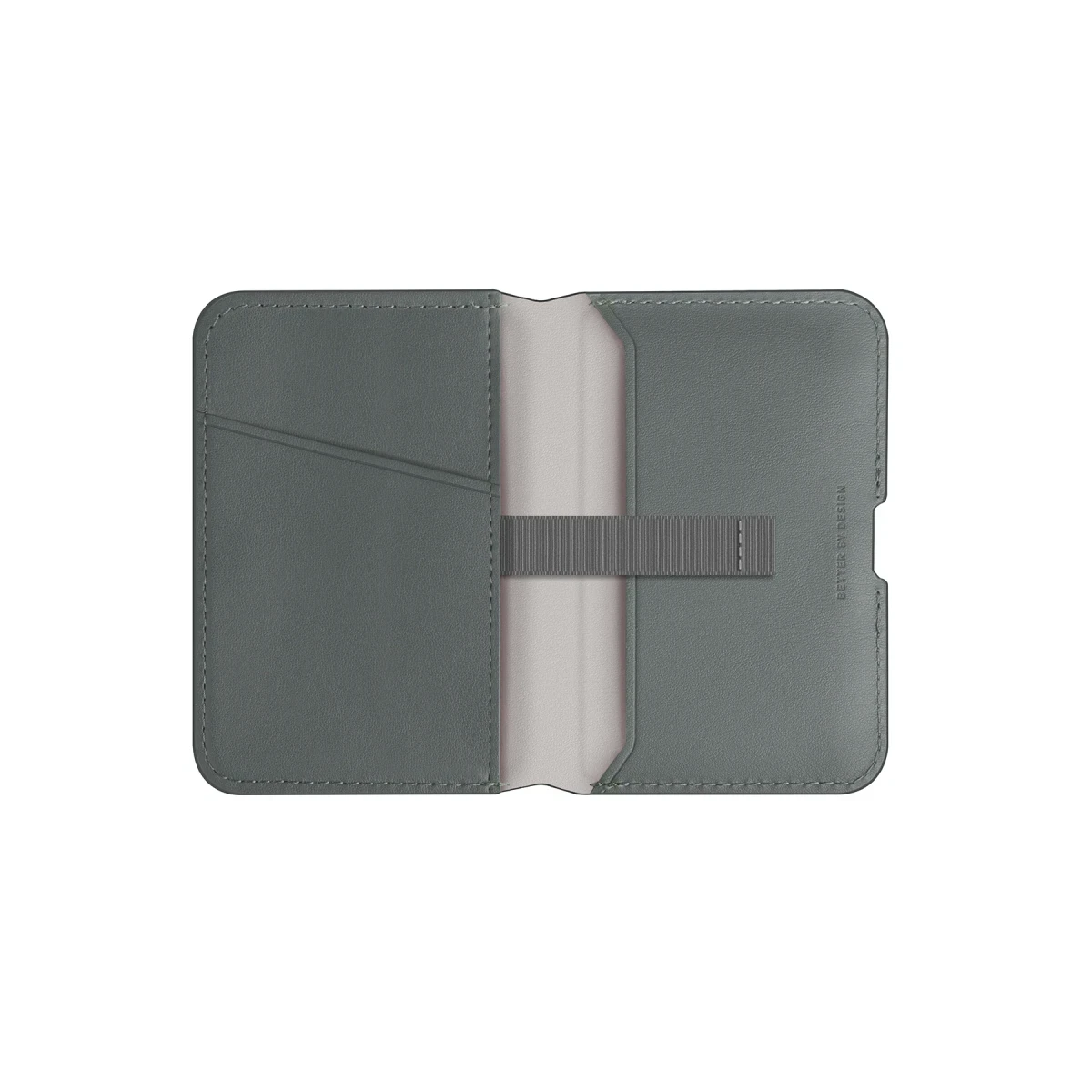 Uniq Lyden DS RFID-Block Manyetik Cüzdan - Yeşil-Bej