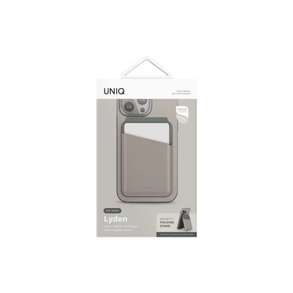 Uniq Lyden DS RFID-Block Manyetik Kartlıklı Stant - Bej