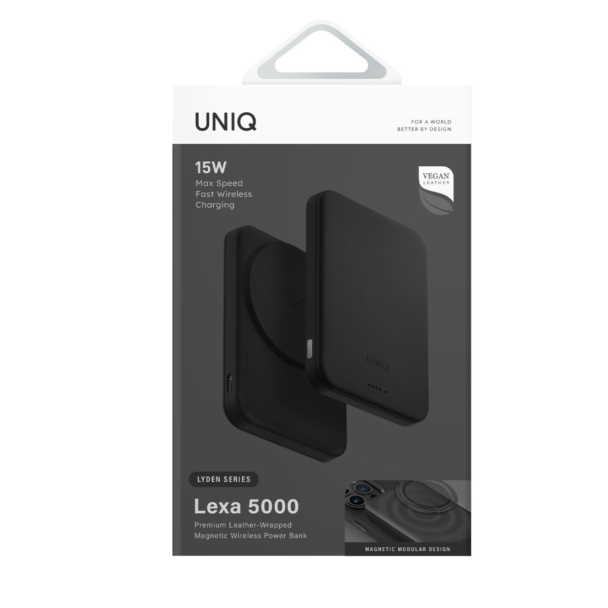 Uniq Lyden Lexa 5.000mAh Manyetik PD Kablosuz Type-C Powerbank