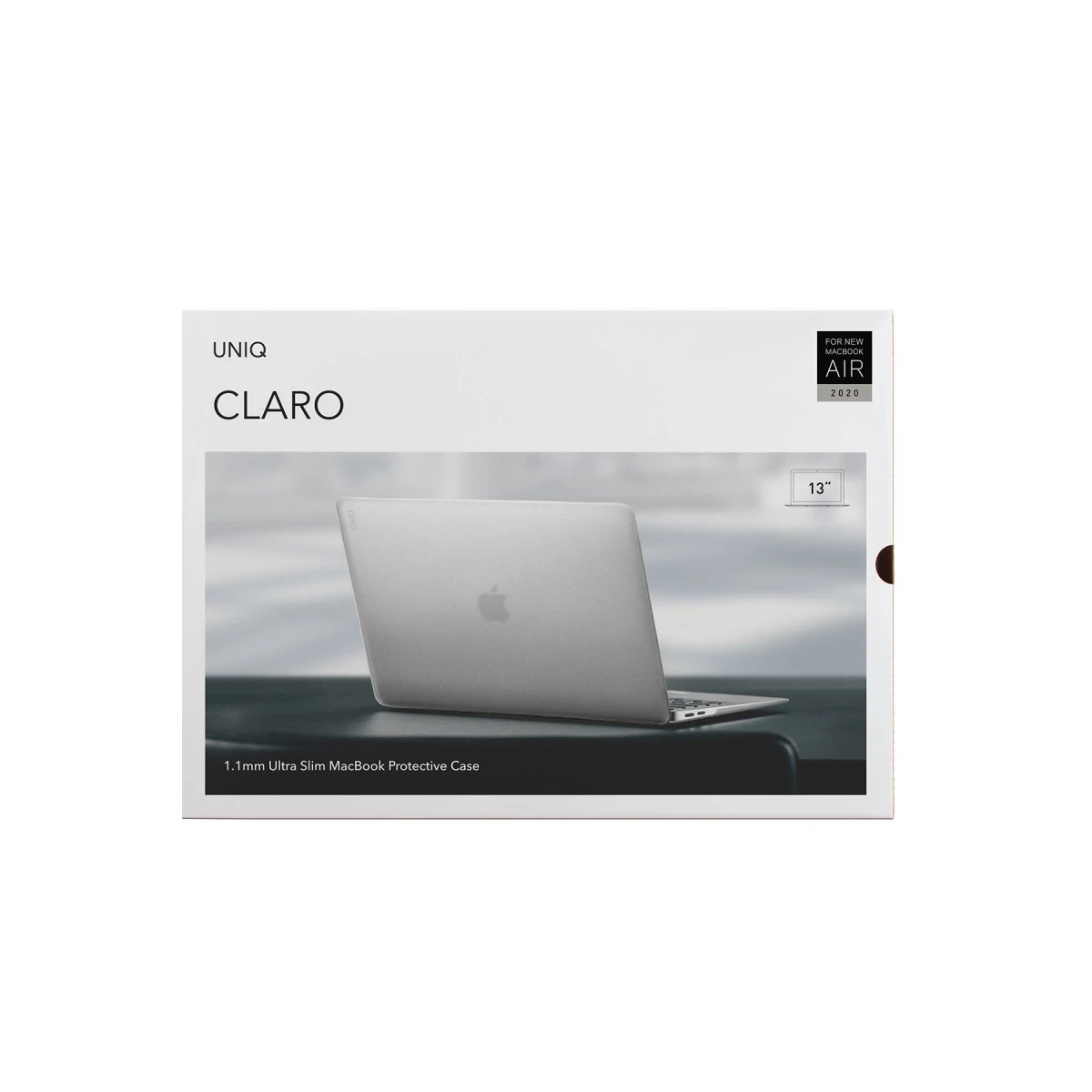 Uniq Apple Macbook Air 13 (2020) Husk Pro Claro Mat Macbook Kapak - Şeffaf