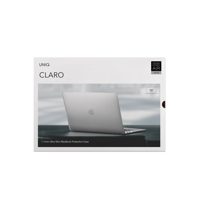 Uniq Apple Macbook Air 13 (2020) Husk Pro Claro Mat Macbook Kapak - Şeffaf