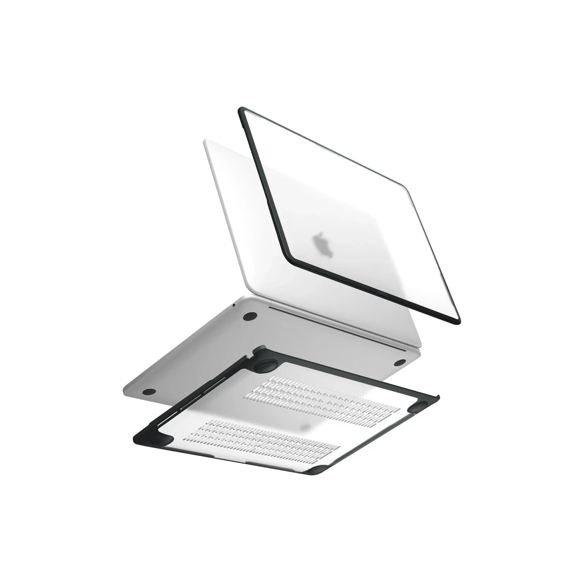 Uniq Apple Macbook Air 13 (2022) Venture Hybrid Macbook Kapak - Siyah