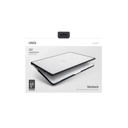 Uniq Apple Macbook Air 13 (2022) Venture Hybrid Macbook Kapak - Siyah