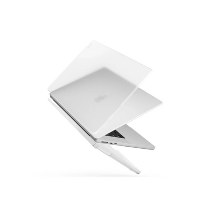 Uniq Apple Macbook Air 15 (2023) Claro Mat Macbook Kapak - Şeffaf
