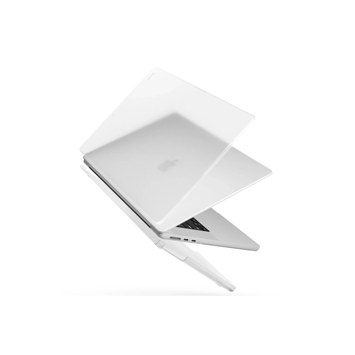 Uniq Apple Macbook Pro 14 (2021) Claro Mat Macbook Kapak - Şeffaf