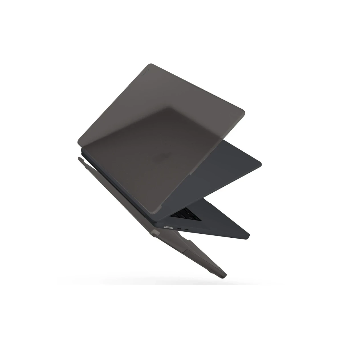Uniq Apple Macbook Pro 16 (2021) Claro Mat Macbook Kapak - Gri
