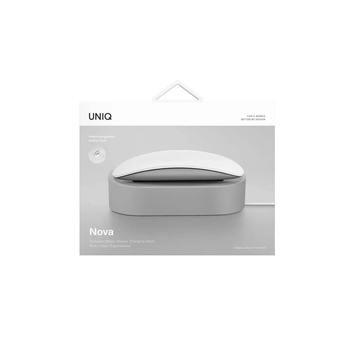 Uniq Nova Compact Magic Mouse Şarj İstasyonu - Gri