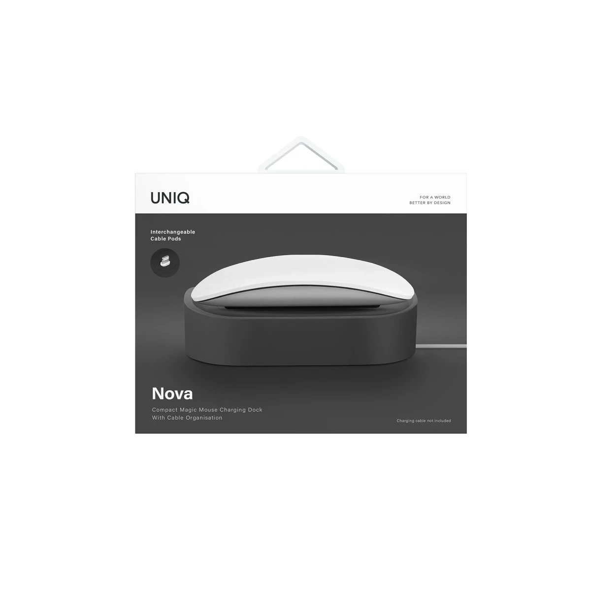 Uniq Nova Compact Magic Mouse Şarj İstasyonu - Siyah