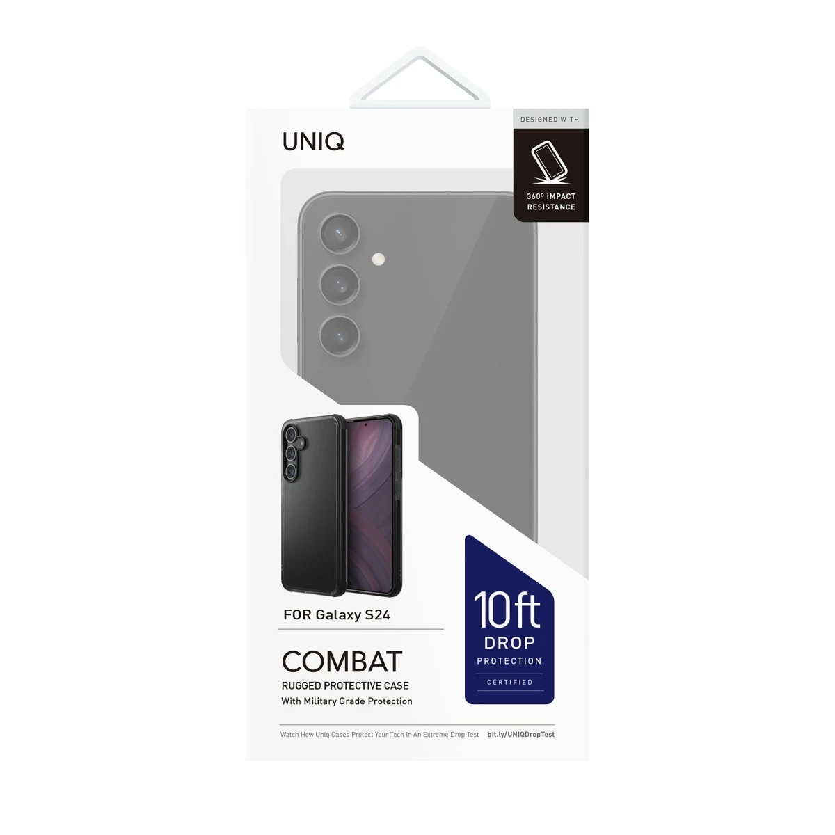 Uniq Samsung Galaxy S24 Combat Kapak - Siyah