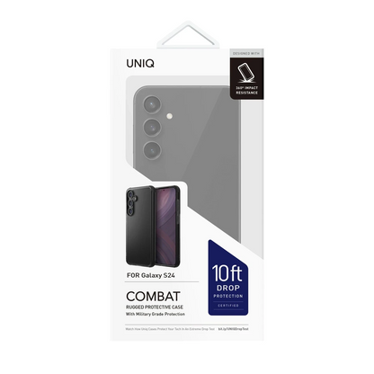 Uniq Samsung Galaxy S24 Combat Kapak - Siyah