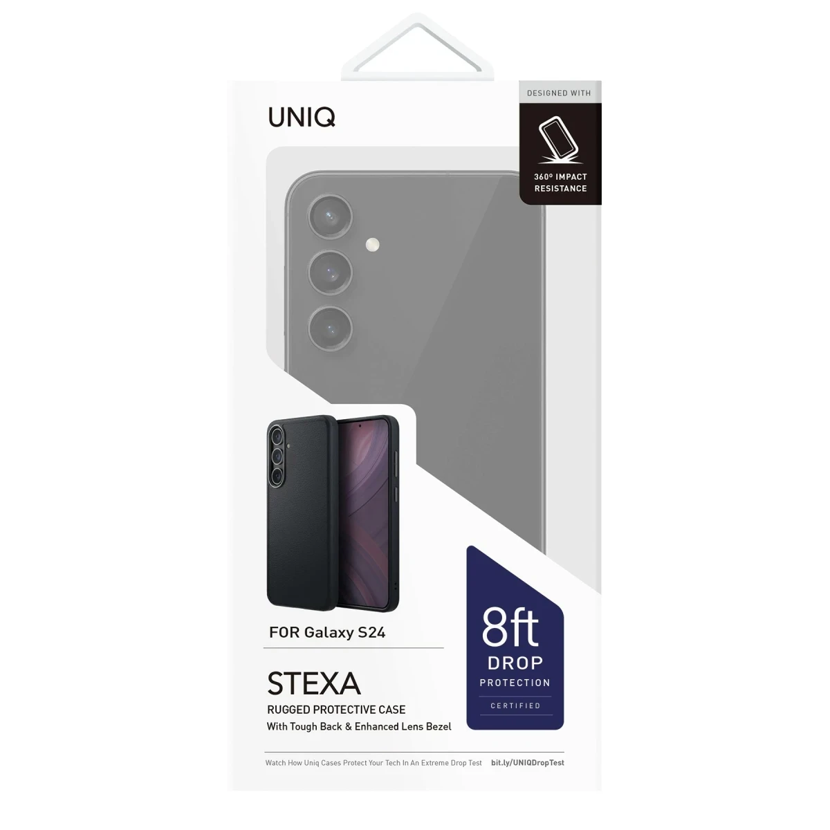 Uniq Samsung Galaxy S24 Stexa Deri Kapak - Siyah