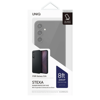 Uniq Samsung Galaxy S24 Stexa Deri Kapak - Siyah