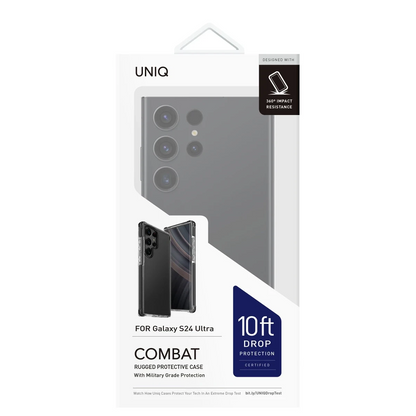 Uniq Samsung Galaxy S24 Ultra Combat Kapak - Siyah