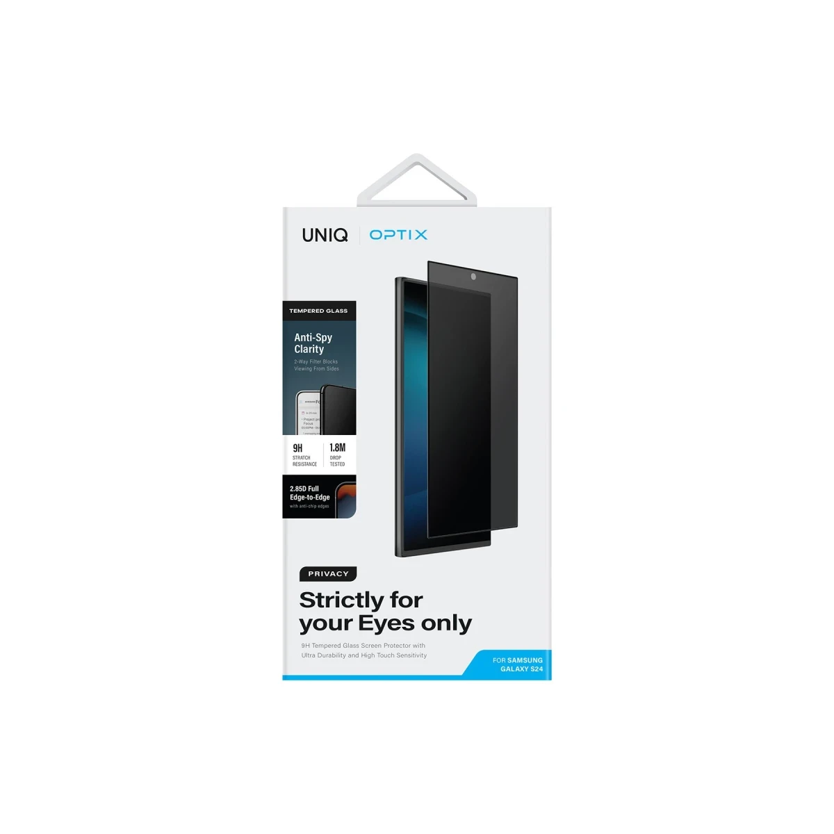 Uniq Samsung Galaxy S24 Ultra Optix Hayalet Ekran Koruyucu - Siyah