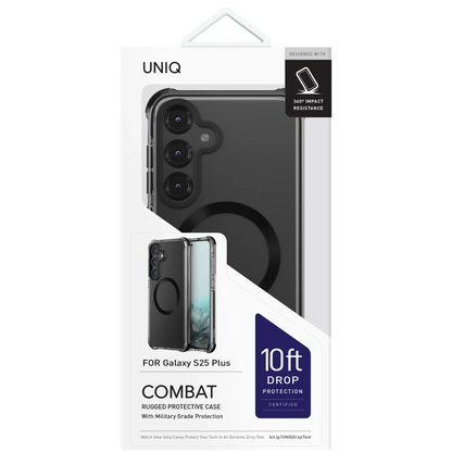 Uniq Samsung Galaxy S25 Combat Magsafe Kapak - Siyah