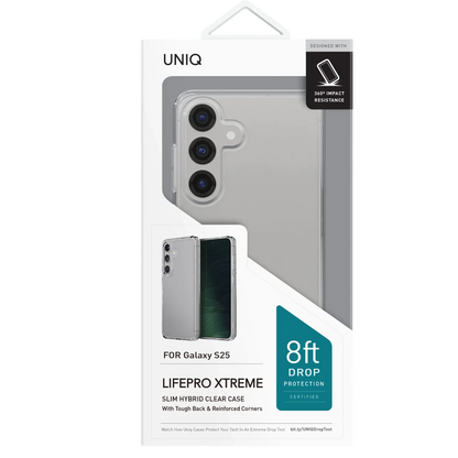 Uniq Samsung Galaxy S25 LifePro Xtreme Kapak - Şeffaf