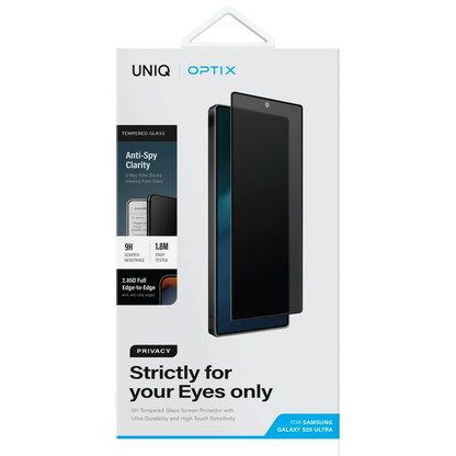 Uniq Samsung Galaxy S25 Plus Optix Hayalet Ekran Koruyucu - Siyah