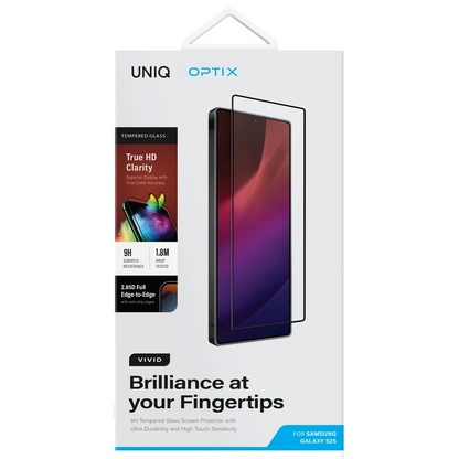 Uniq Samsung Galaxy S25 Plus Optix Vivid Cam Ekran Koruyucu - Siyah