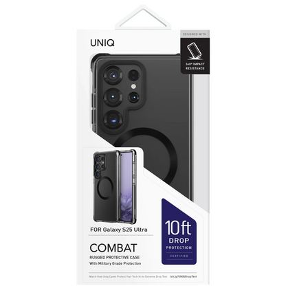 Uniq Samsung Galaxy S25 Ultra Combat Magsafe Kapak - Siyah