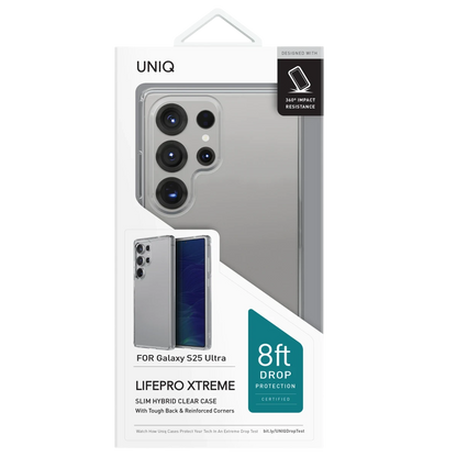 Uniq Samsung Galaxy S25 Ultra LifePro Xtreme Kapak - Şeffaf