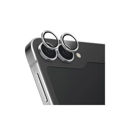 Uniq Samsung Galaxy Z Flip 6 Optix Alüminyum Kamera Lens Koruyucu - Gümüş
