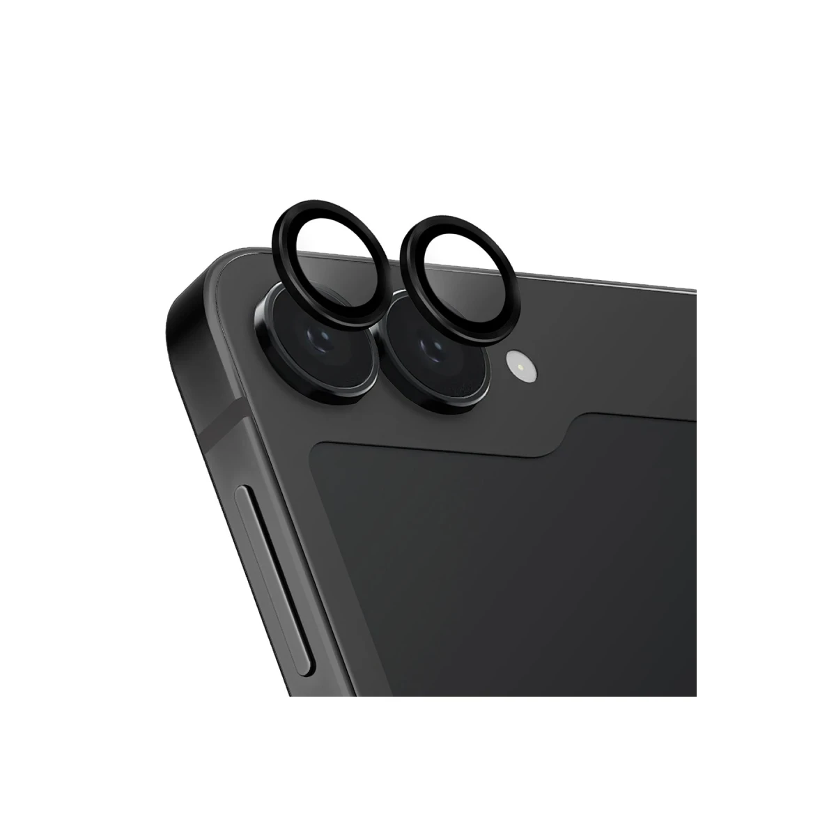 Uniq Samsung Galaxy Z Flip 6 Optix Alüminyum Kamera Lens Koruyucu - Siyah