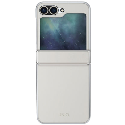 Uniq Samsung Galaxy Z Flip 6 Ora Katlanabilir Deri Kapak