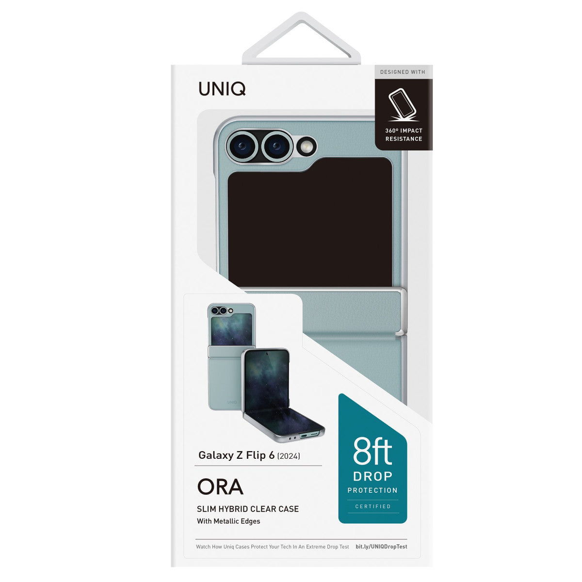 Uniq Samsung Galaxy Z Flip 6 Ora Katlanabilir Deri Kapak