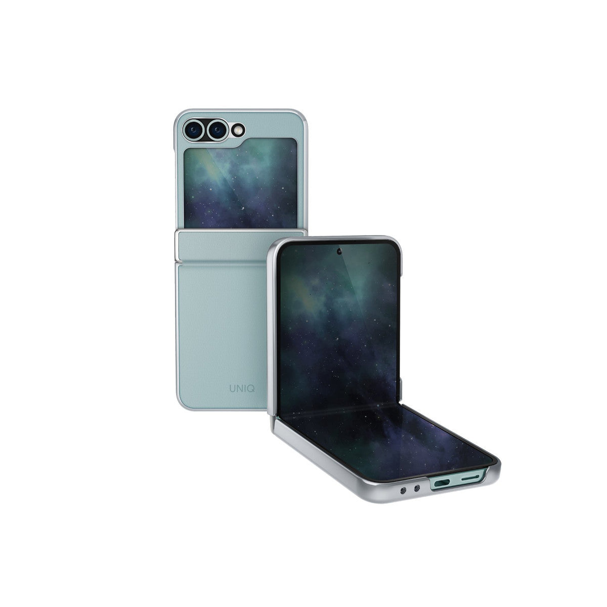 Uniq Samsung Galaxy Z Flip 6 Ora Katlanabilir Deri Kapak