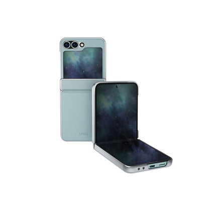 Uniq Samsung Galaxy Z Flip 6 Ora Katlanabilir Deri Kapak