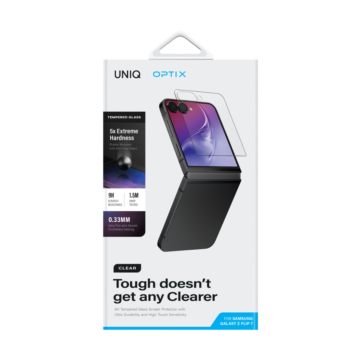 Uniq Samsung Galaxy Z Flip 7 Optix Clear Cam Ekran Koruyucu
