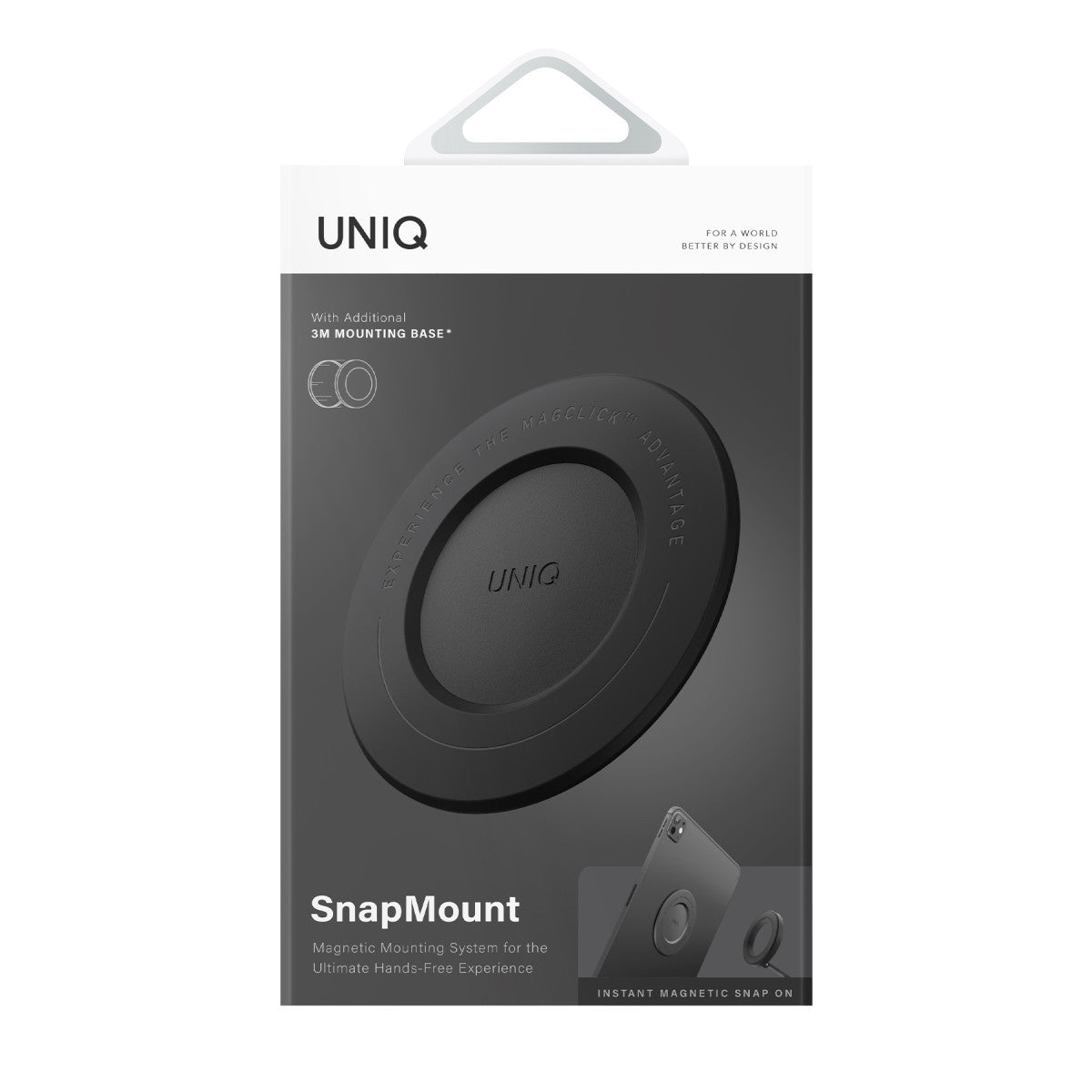 Uniq Snapmount Magclick Telefon ve Tablet İçin 360 Dönen Manyetik Magsafe Tutucu
