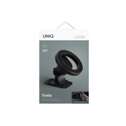 Uniq Trelix Manyetik Mıknatıslı 360 Dönen Holder - Siyah