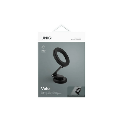 Uniq Velo 360 Dönen Universal Manyetik Telefon Tutucu - Siyah