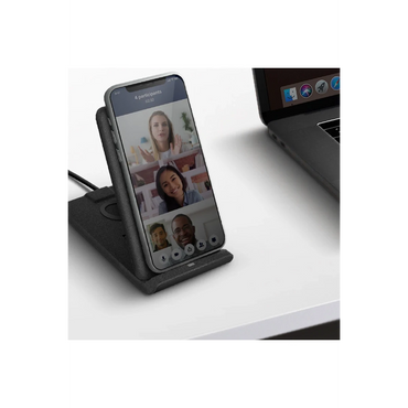 Uniq Vertex Duo 2in1 Magsafe 15W Hızlı Kablosuz Şarj - Siyah